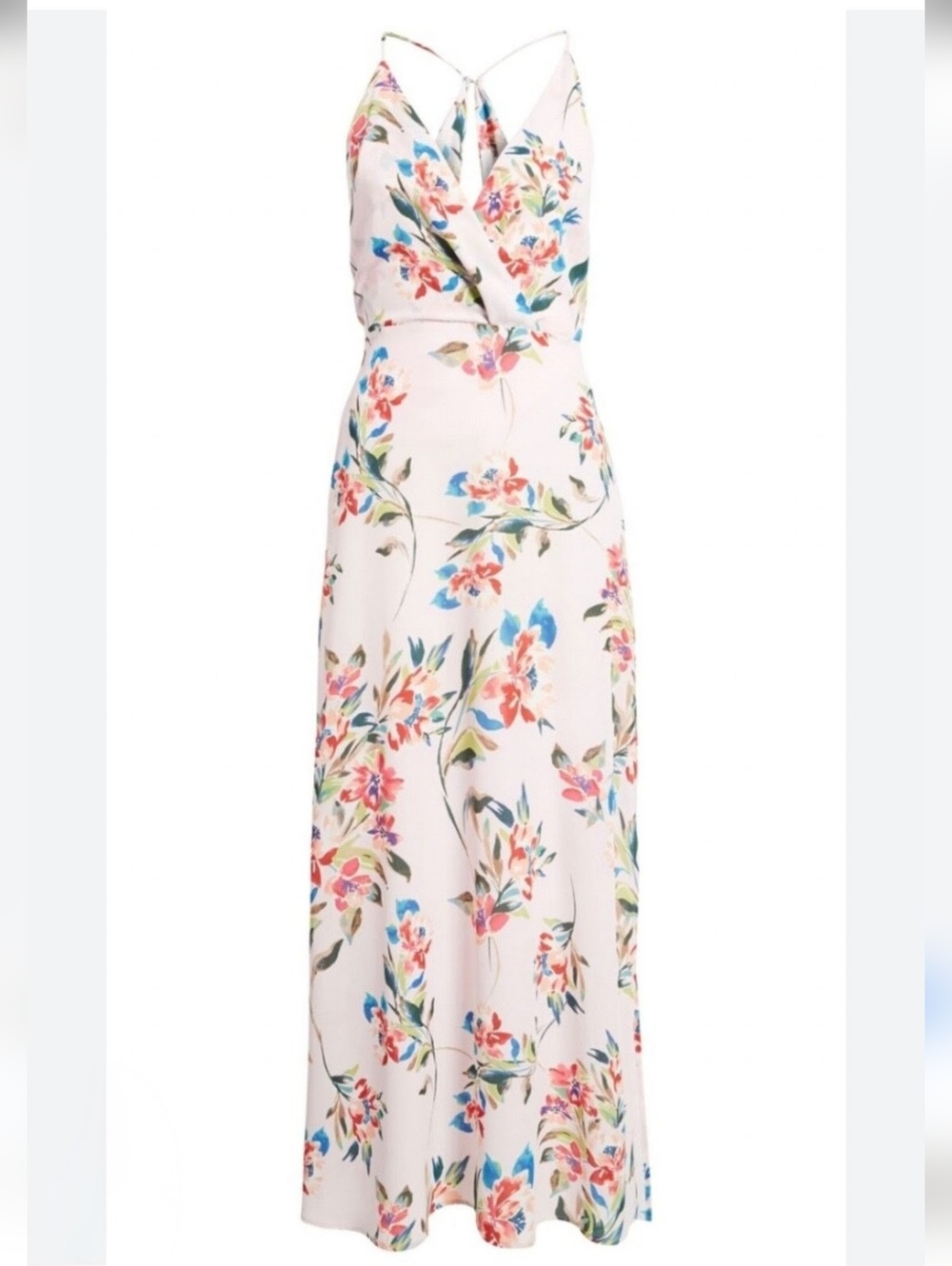 Lush Floral Pale Pink Maxi Dress - Picture 2 of 10